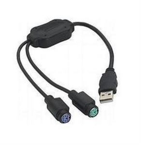 STAPLES USB to PS/2 Adapter - Black (18764)